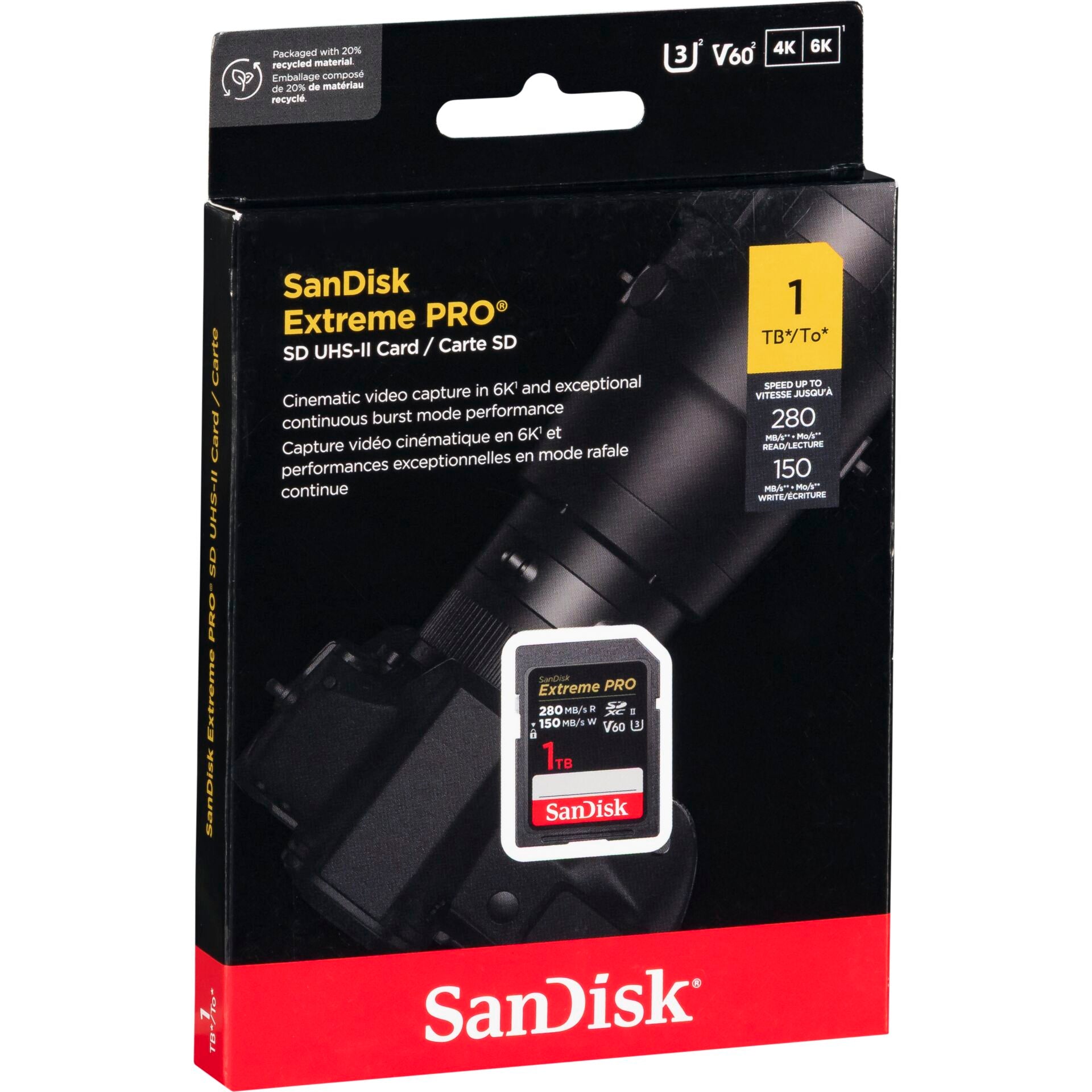 SanDisk Extreme Pro SDXC 1TB UHS-II C10 U3 V60