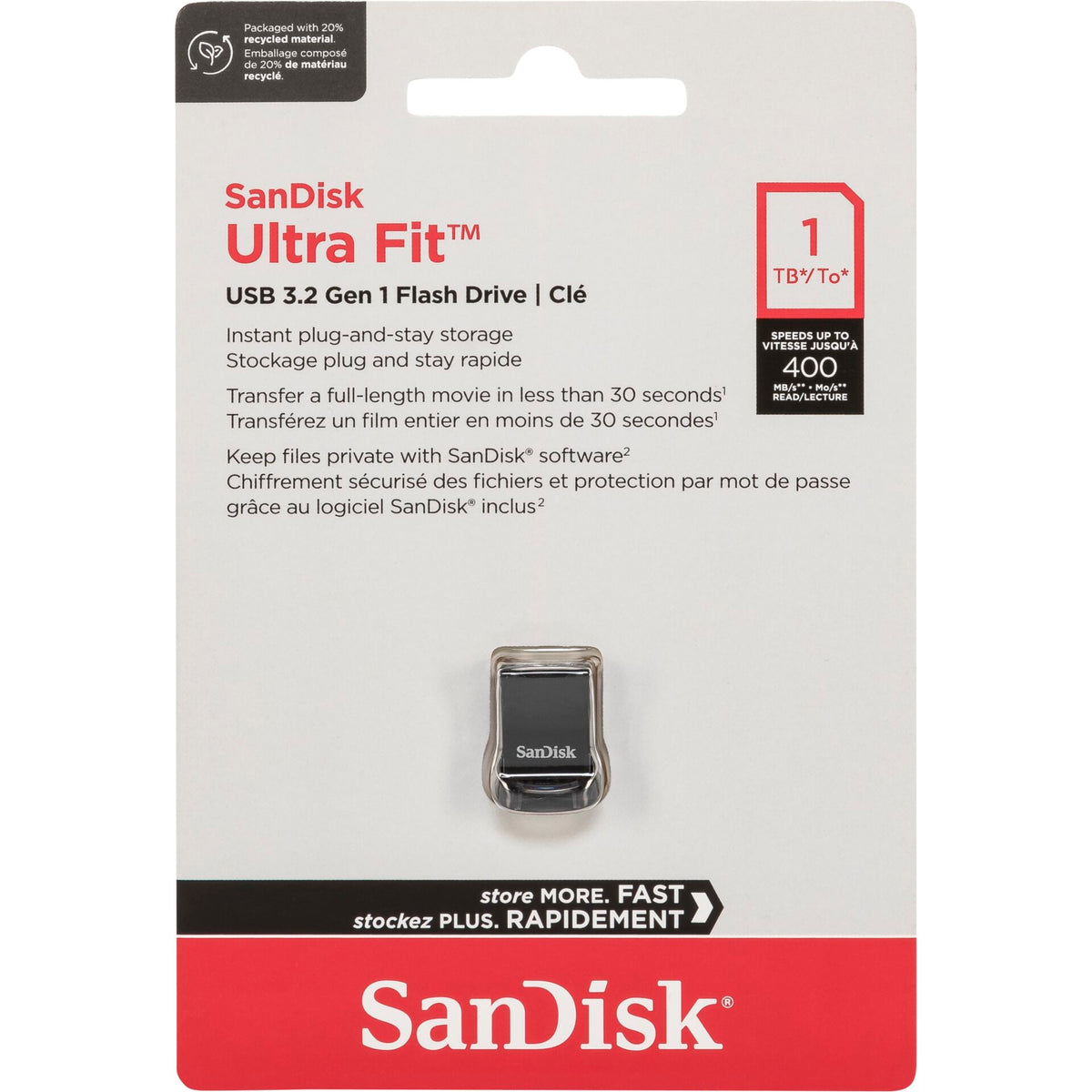 SanDisk Cruzer Ultra Fit 1TB USB 3.2 SDCZ430-1T00-G46