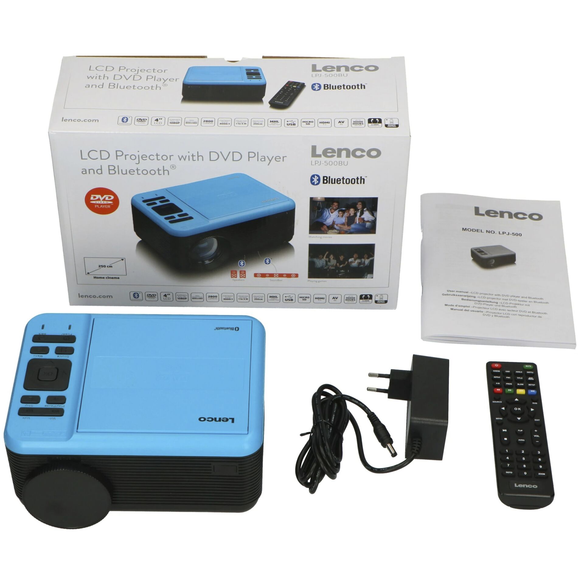 Lenco LPJ-500BU LCD Projector