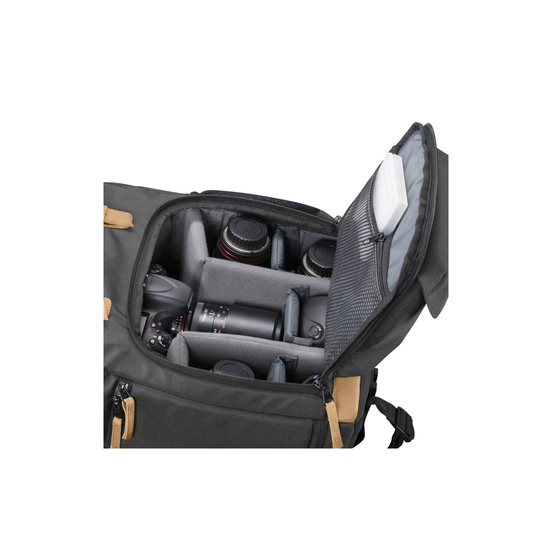 Mantona Photo Backpack Luis black Retro