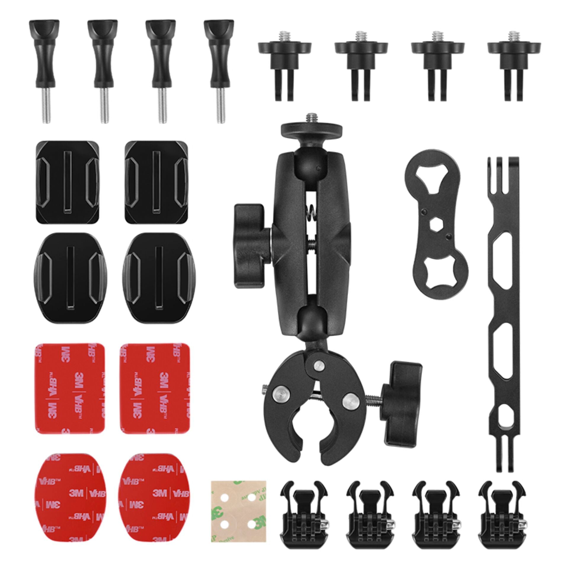 Kandao QooCam 3 360° Action Camera - Motorcycle Combo