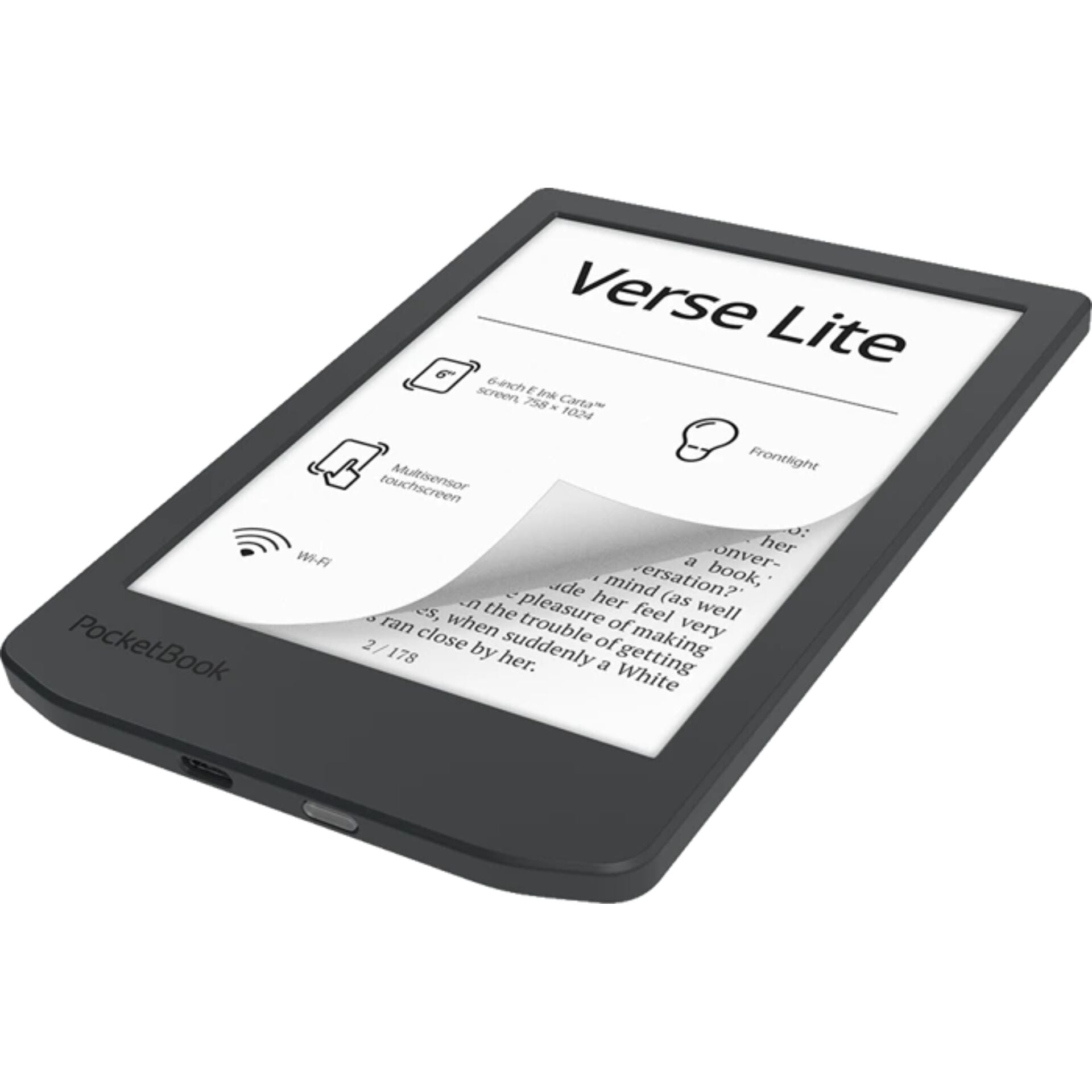 PocketBook Verse Lite Midnight Grey