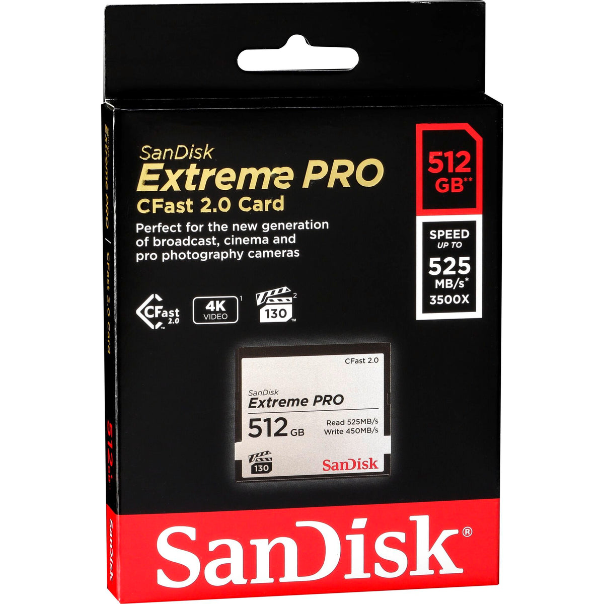 SanDisk CFAST 2.0 VPG130 512GB Extreme Pro
