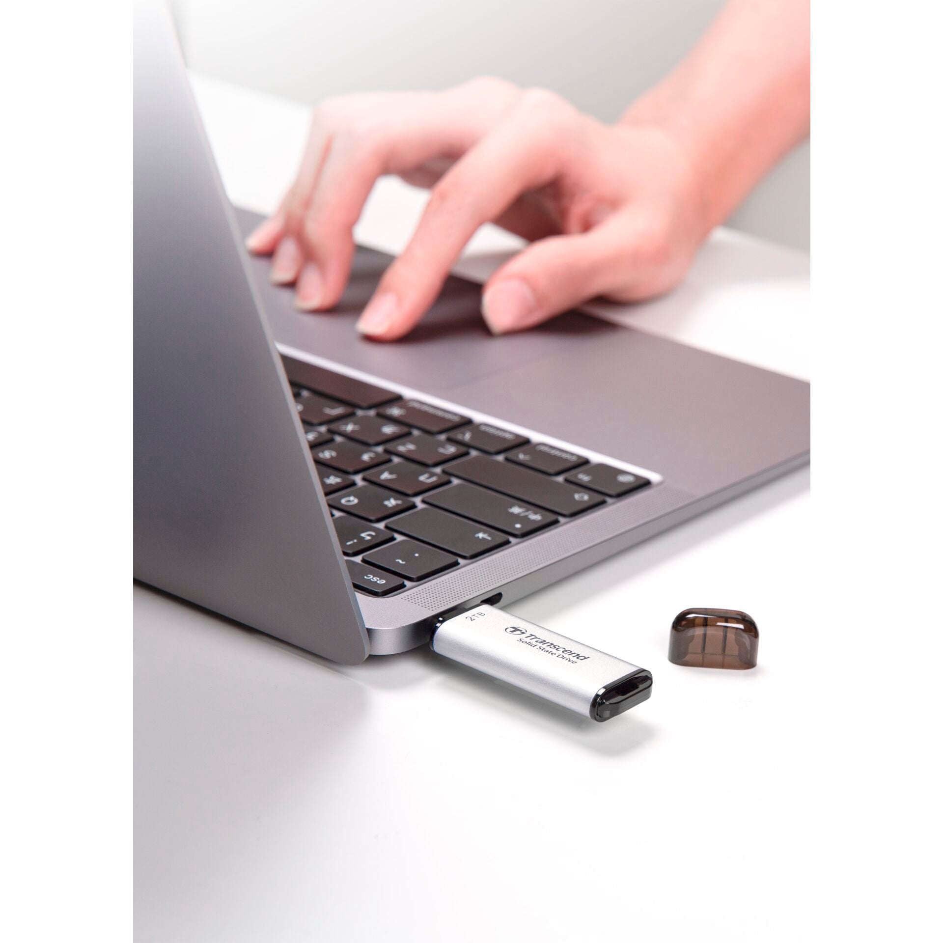 Transcend SSD ESD300S 2TB USB-C Silver