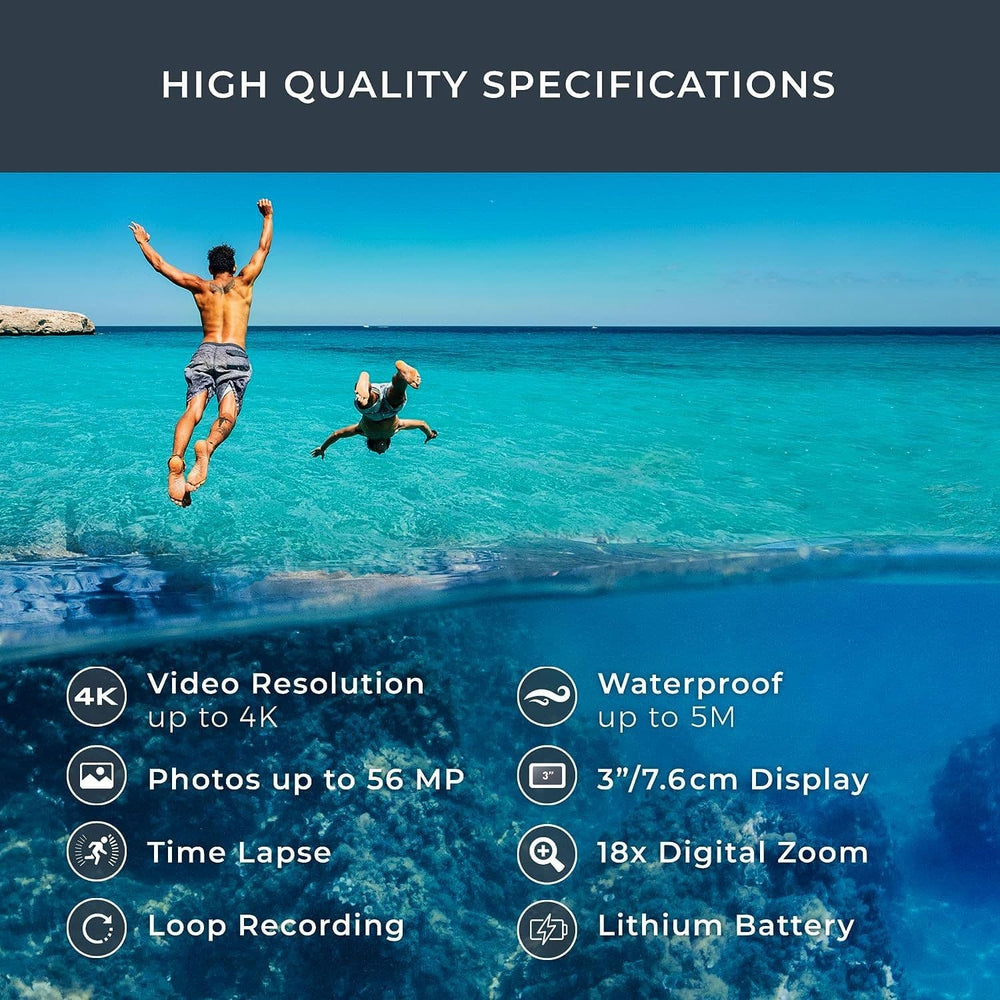 Easypix Aquapix WDV5630 GreyBlue Camcorder