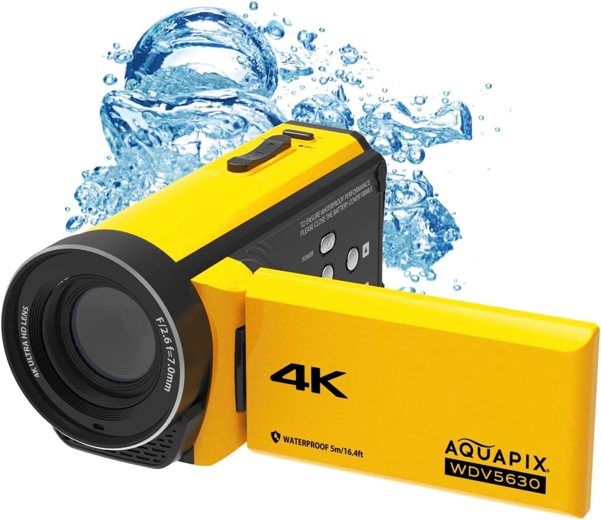 Easypix Aquapix WDV5630 Yellow Camcorder
