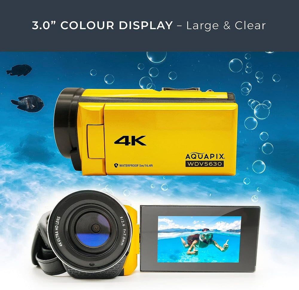 Easypix Aquapix WDV5630 Yellow Camcorder