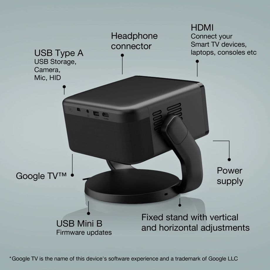 Epson EF22 Metallic Black Laser Projector