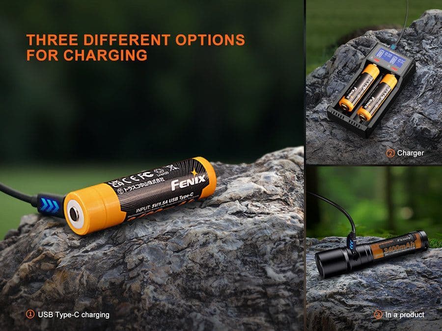 Fenix ARB-L18-3400U v3 USB-C 18650 Battery