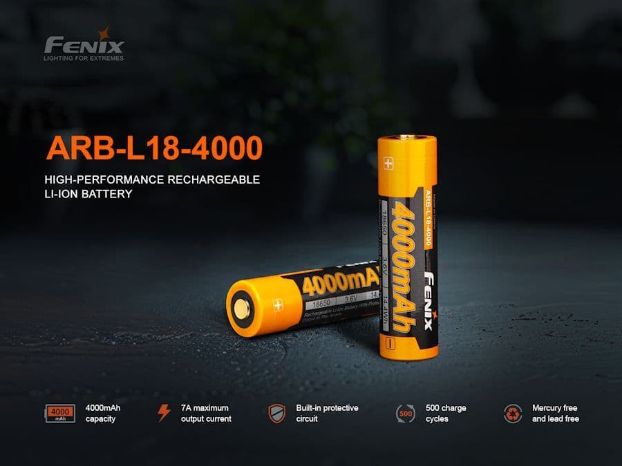 Fenix ARB-L18-4000 18650 Battery