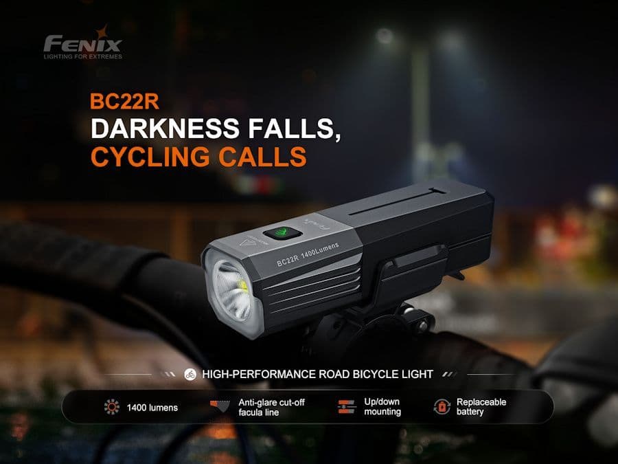 Fenix BC22R 1400 Lumen Rechargeable Bike Light
