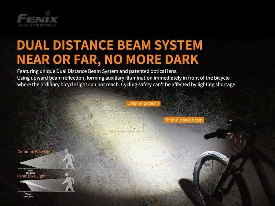 Fenix BC30 V2.0 Bike Light With Free BC05R V2.0 Rear Light
