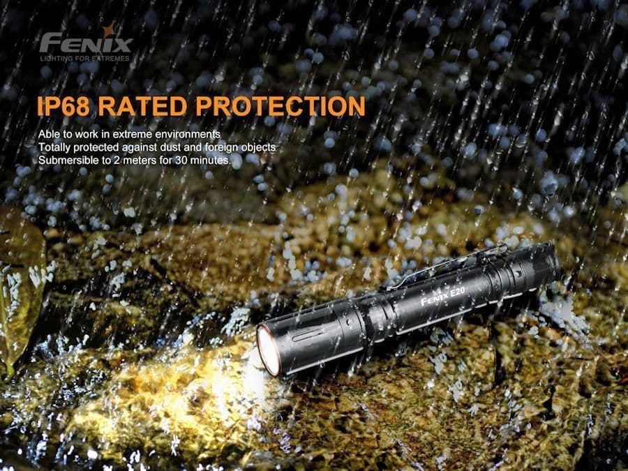 Fenix E20 V2.0 350 Max lumen output Torch