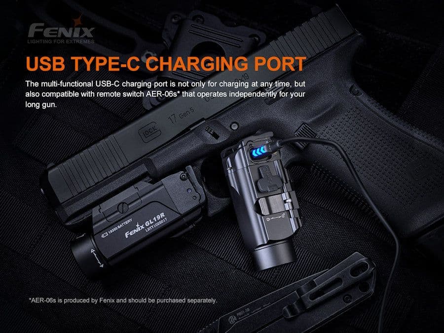 Fenix GL19R USB-C Rechargeable CQB Rail Light