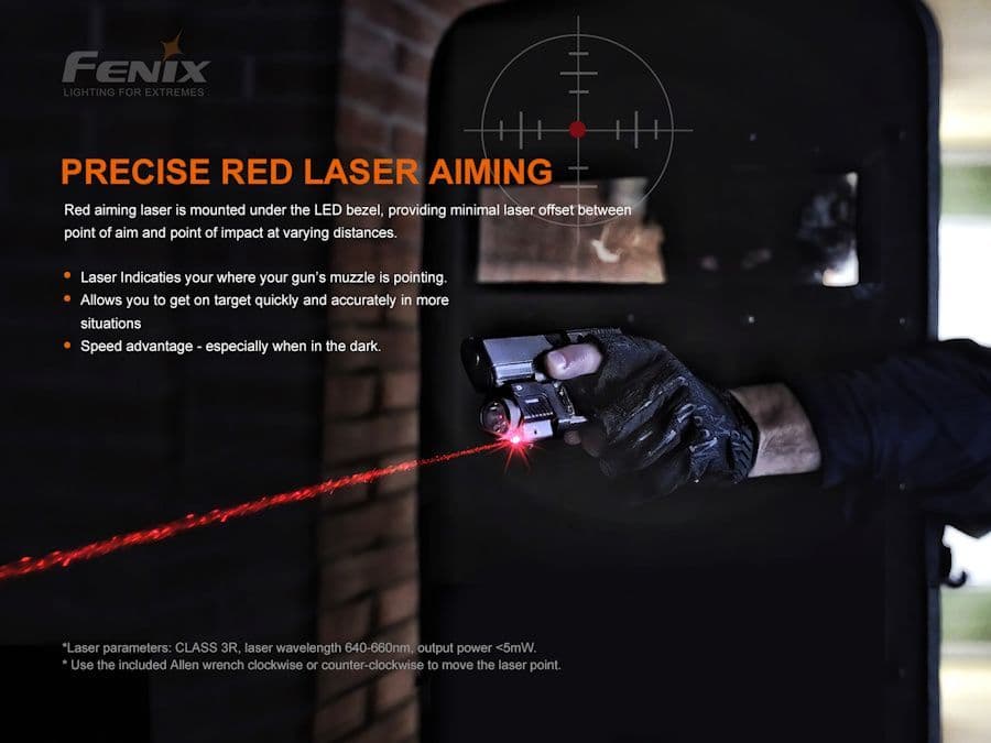 Fenix GL22 Rail Light with Red Laser