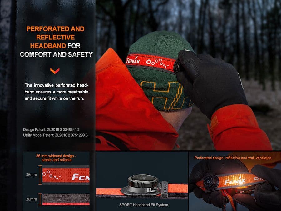 Fenix HL32R-T Rechargeable Running Headlamp Black