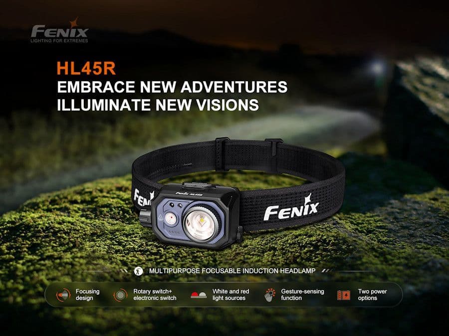 Fenix HL45R Focusing Headlamp With Red Secondary Beam