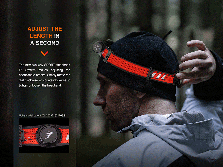 Fenix HM62-T Light Weight Trail Running Headlamp - Black