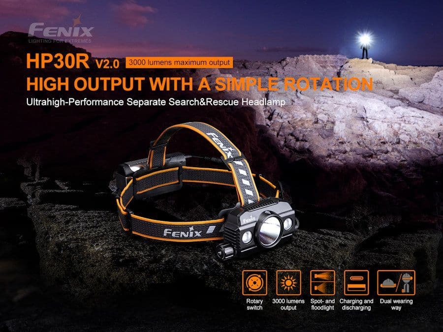 Fenix HP30R v2.0 Rechargeable Headlamp