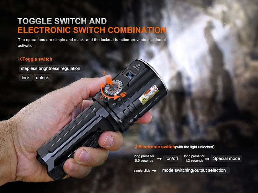 Fenix LR36R LEP (Laser) Searchlight with LED Semi Floodlight