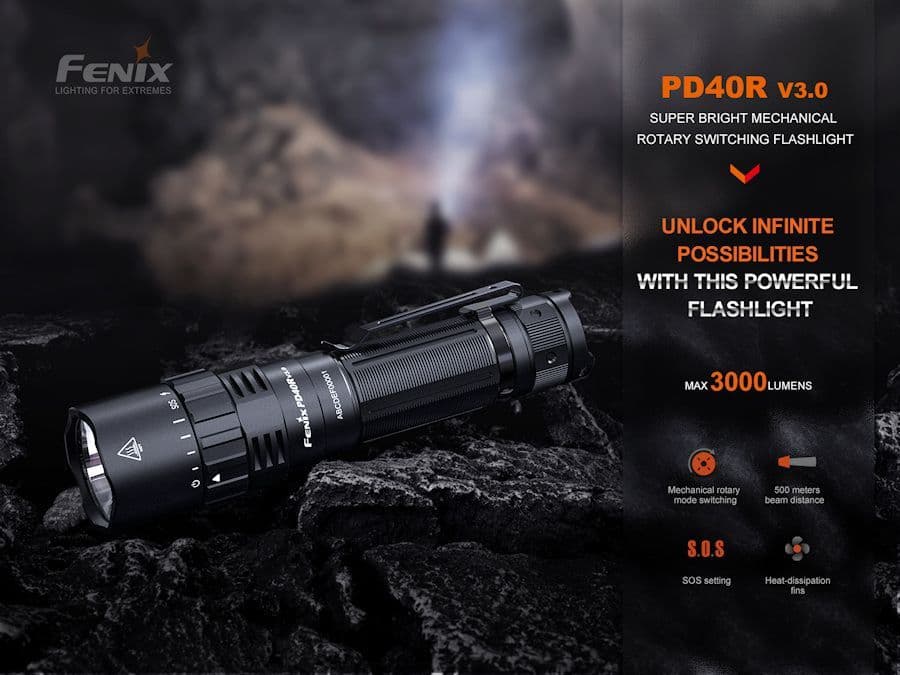 Fenix PD40R V3 3000 Lumens Torch