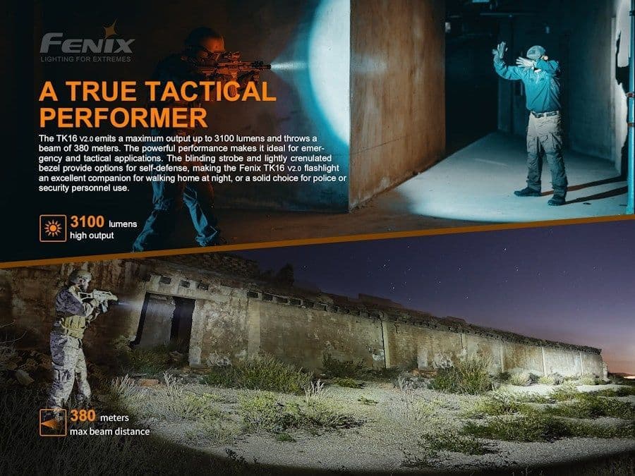 Fenix TK16 V2.0 Rechargeable Tactical Light