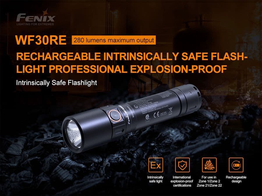 Fenix WF30RE ATEX 280 Lumen Torch