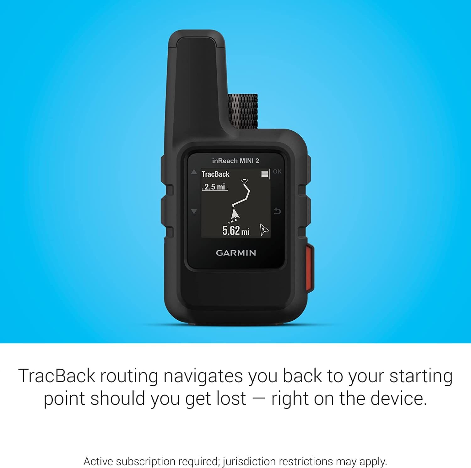Garmin inReach Mini 2 Compact Satellite Communicator - Black