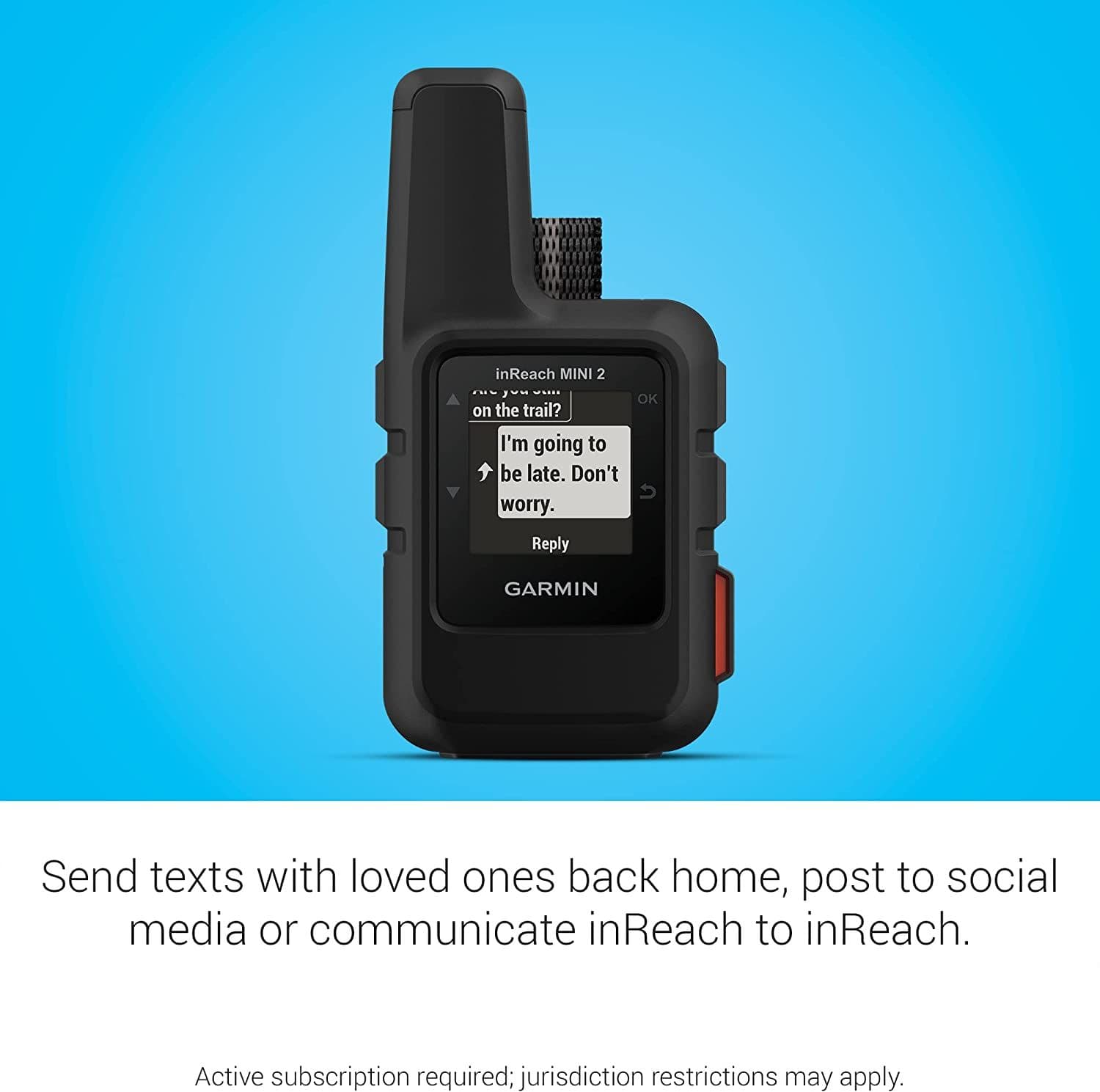 Garmin inReach Mini 2 Compact Satellite Communicator - Black