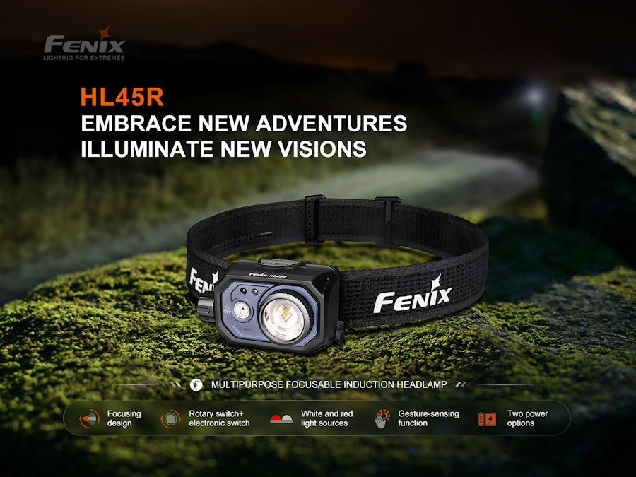 Fenix HL45R Focusing Headlamp With Red Secondary Beam