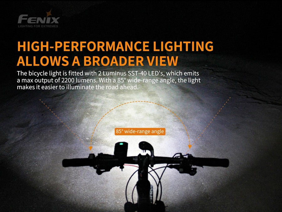 Fenix BC30 V2.0 Bike Light With Free BC05R V2.0 Rear Light