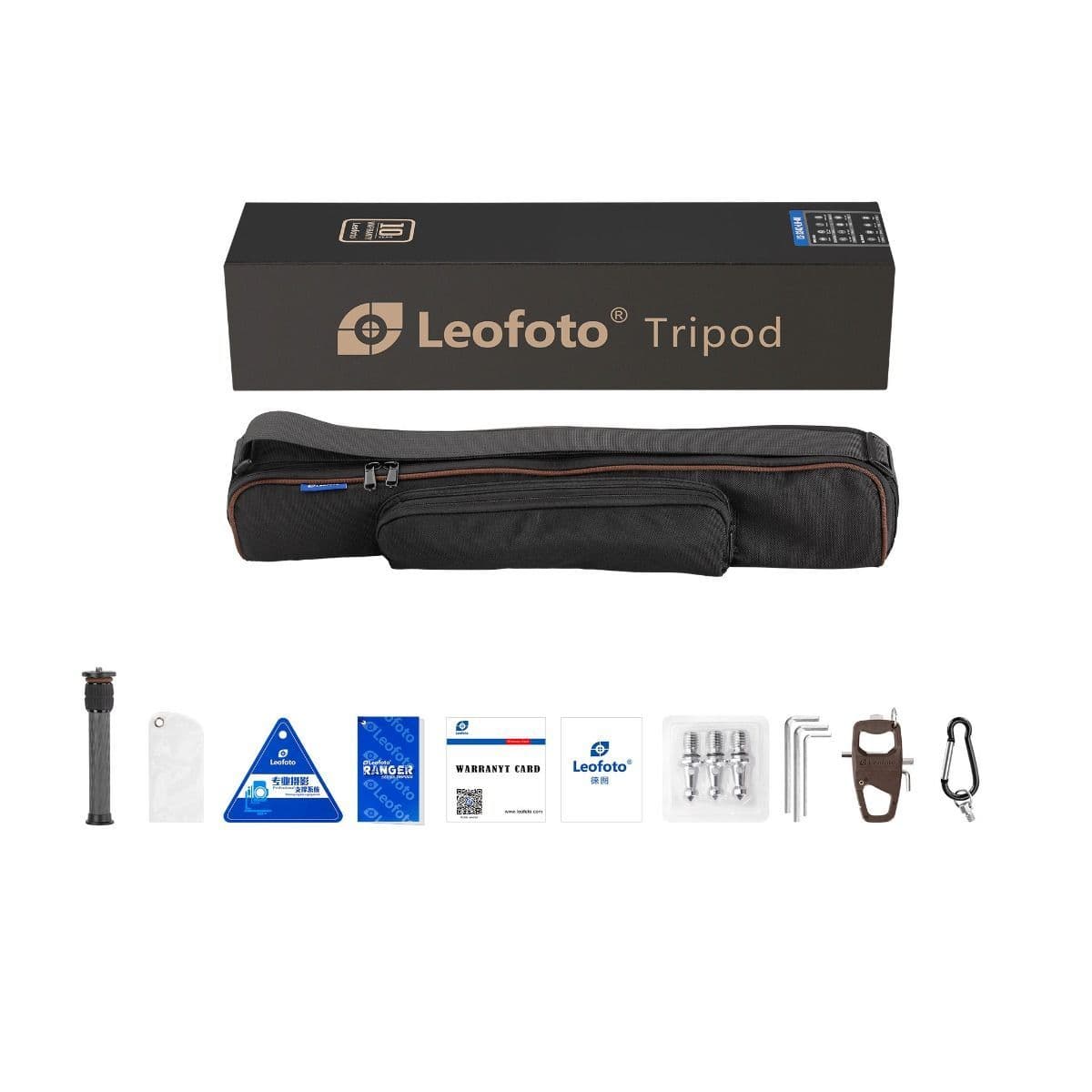 Leofoto Ranger LS-324C Carbon Fiber Tripod with Spider Bowl with LH-40 Ballhead