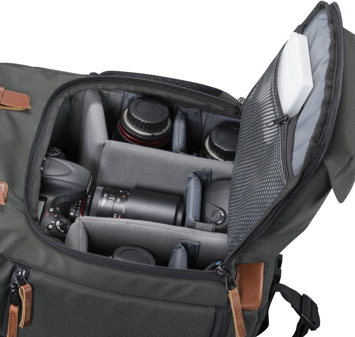 Mantona Fotorucksack Luis junior black Retro