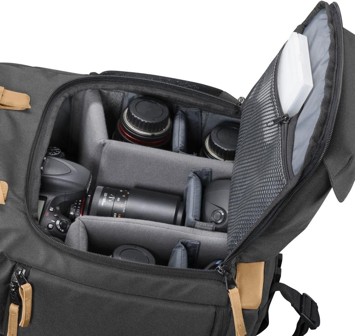 Mantona Photo Backpack Luis black Retro