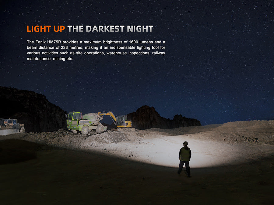 Fenix HM75R Dual Power Source Industrial Headlamp