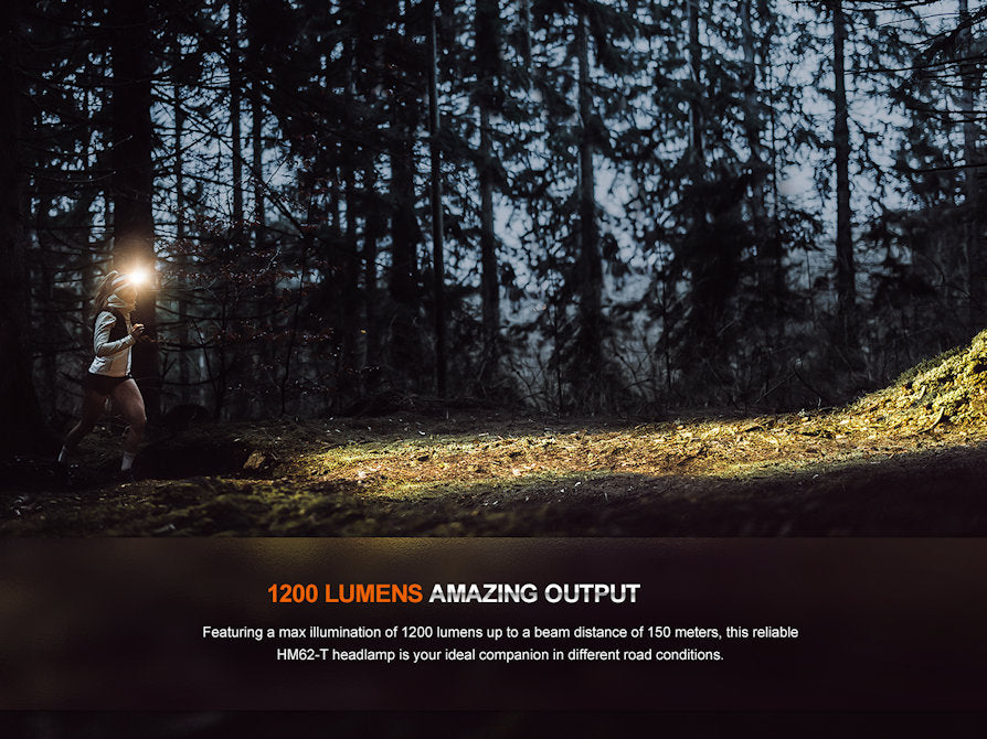 Fenix HM62-T Light Weight Trail Running Headlamp - Black