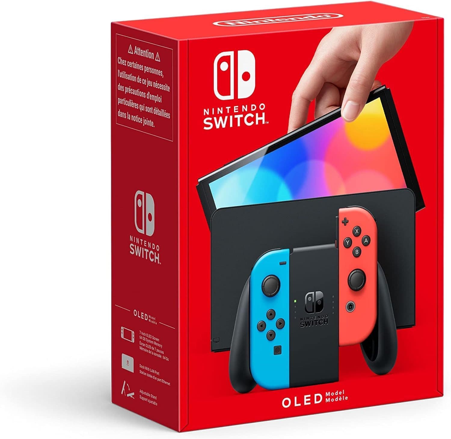 Nintendo Switch (OLED) Red and Blue