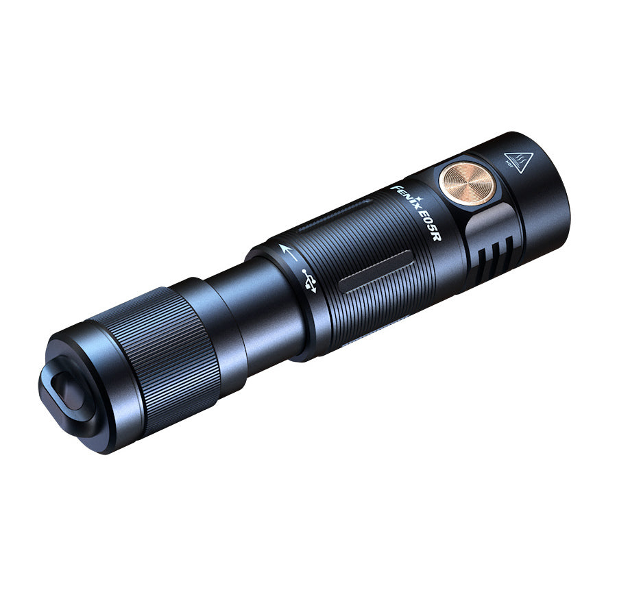 Fenix E05R Rechargeable Keychain Torch Black