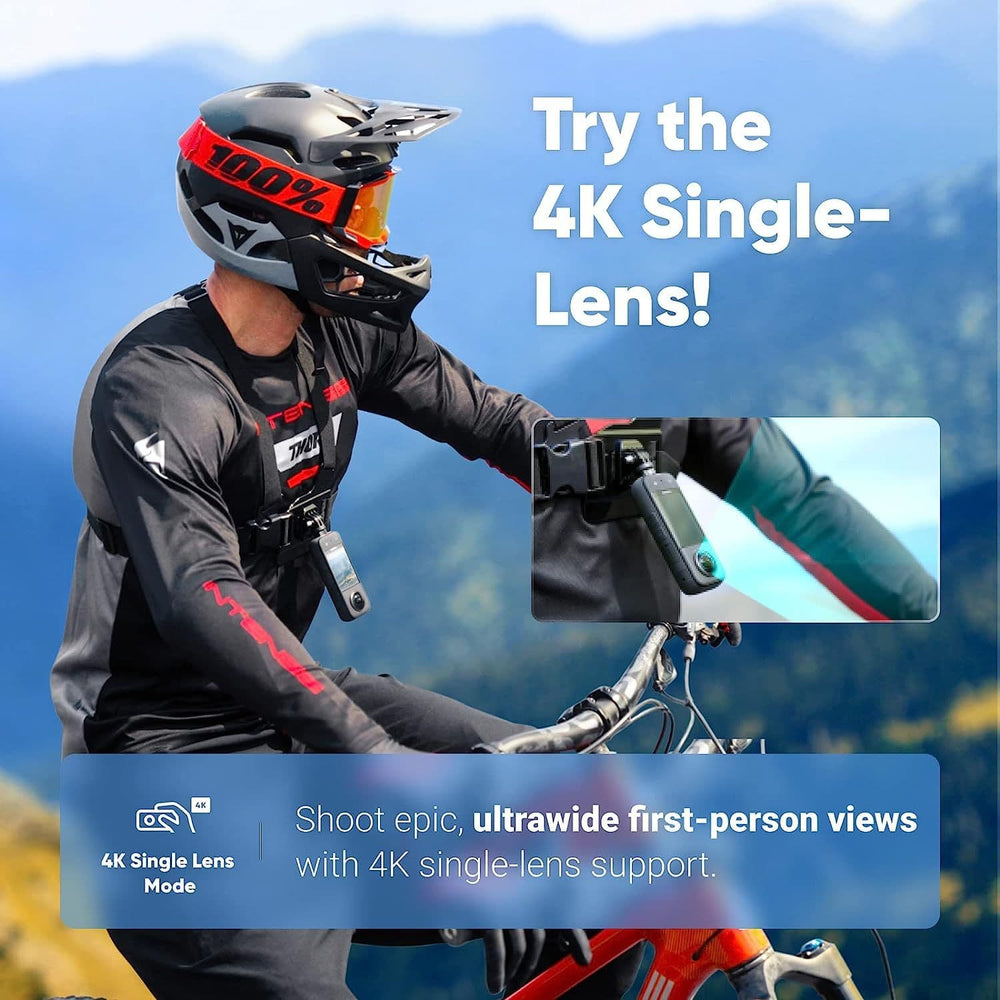 nsta360 X3 - Waterproof 360 Action Camera with 1/2" 48MP Sensors, 5.7K 360 Active HDR Video