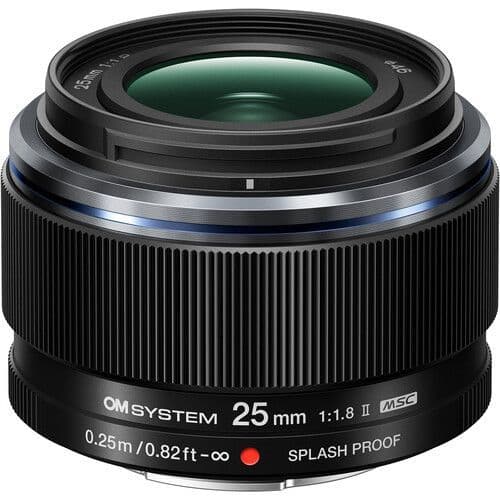 OM System M.Zuiko Digital 25mm F1.8 II (Black)