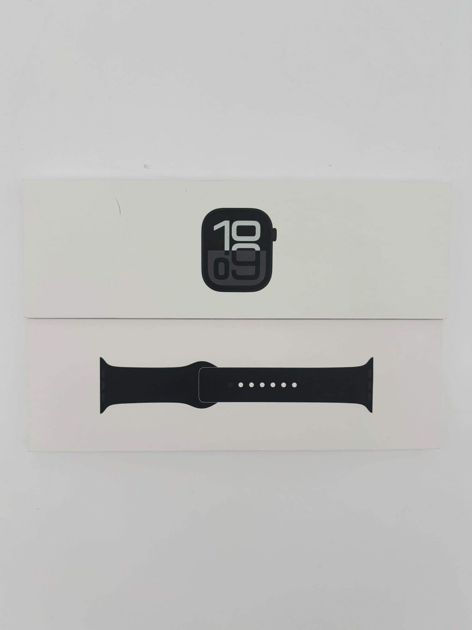 Open Box Apple Watch 10 42mm Black Sport Band M/L MWWF3