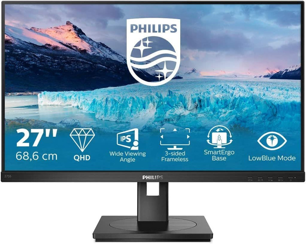 Philips S Line 275S1AE/00 LED display 68.6 cm (27") 2560 x 1440 pixels 2K Ultra HD LCD Black