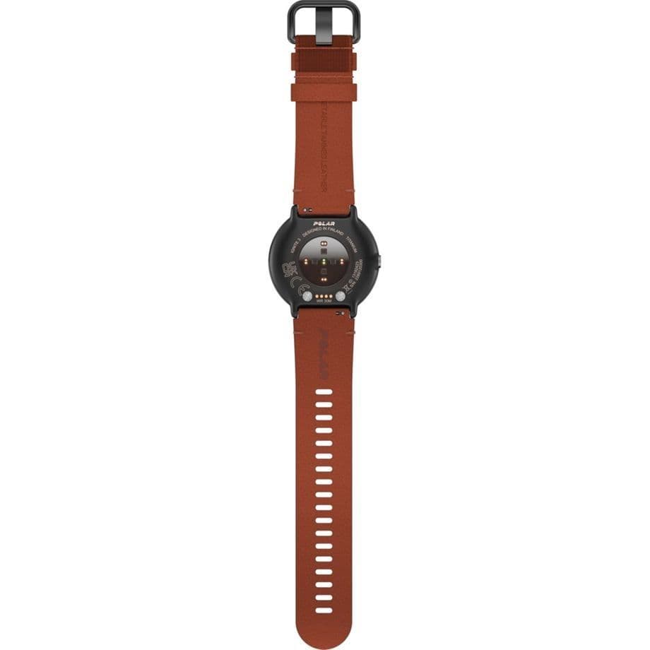 Polar Ignite 3 Titanium - Leather/Silicone Band