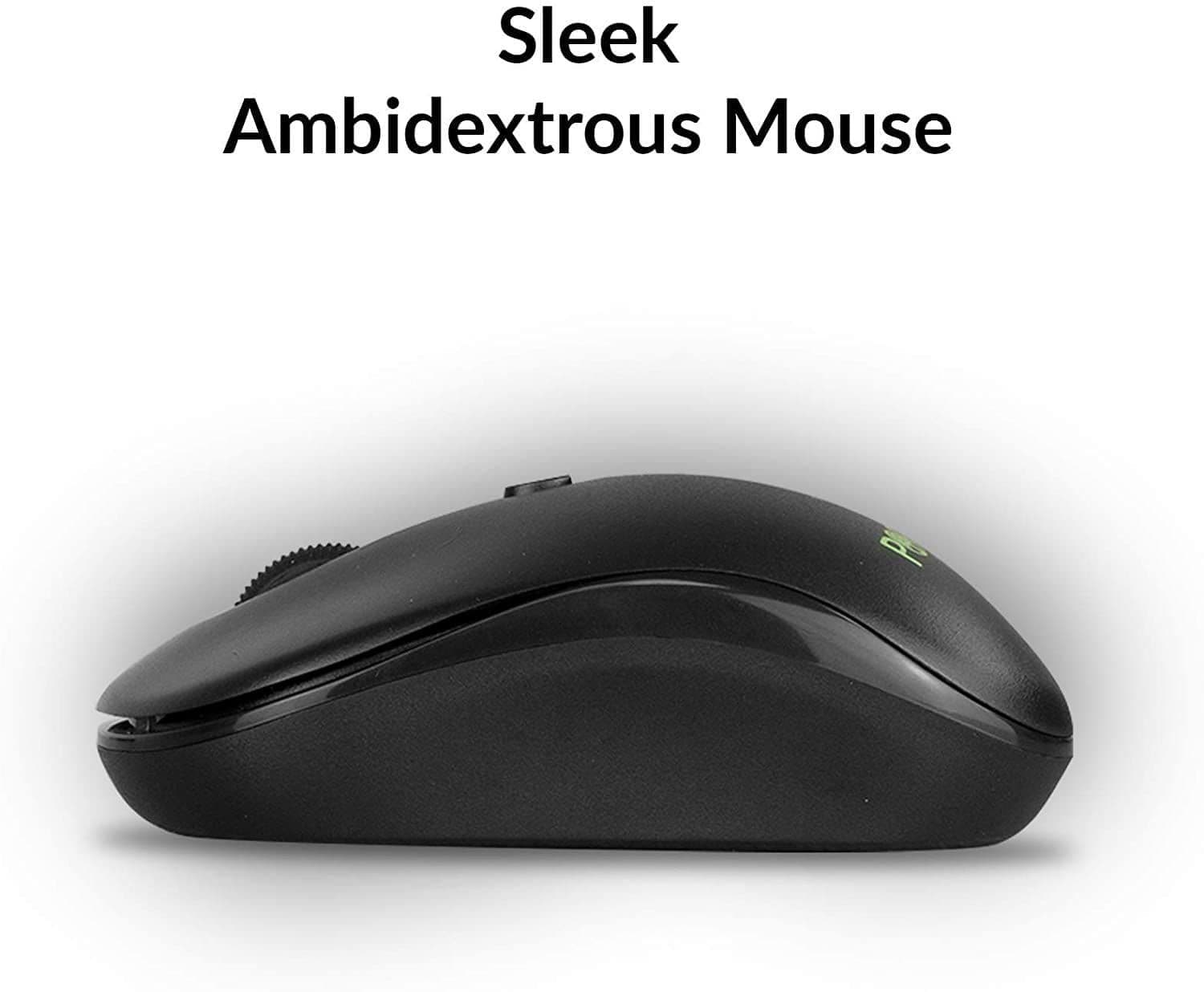 Portus MK2 Wireless Keyboard and Mouse Combo, Qwerty UK Layout, Full Size Numpad, 2.4G Wireless