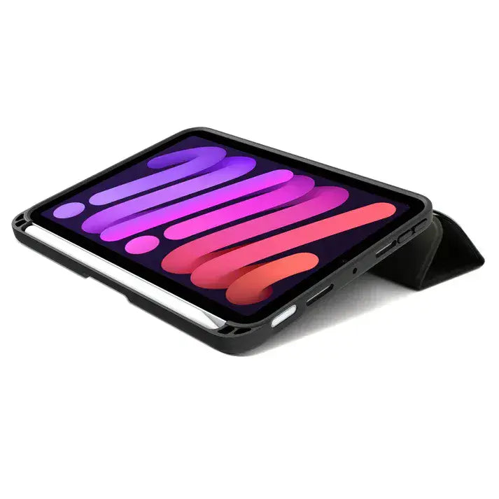 QDOS Muse iPad Folio Case Charcoal Grey (for iPad mini 8.3" )