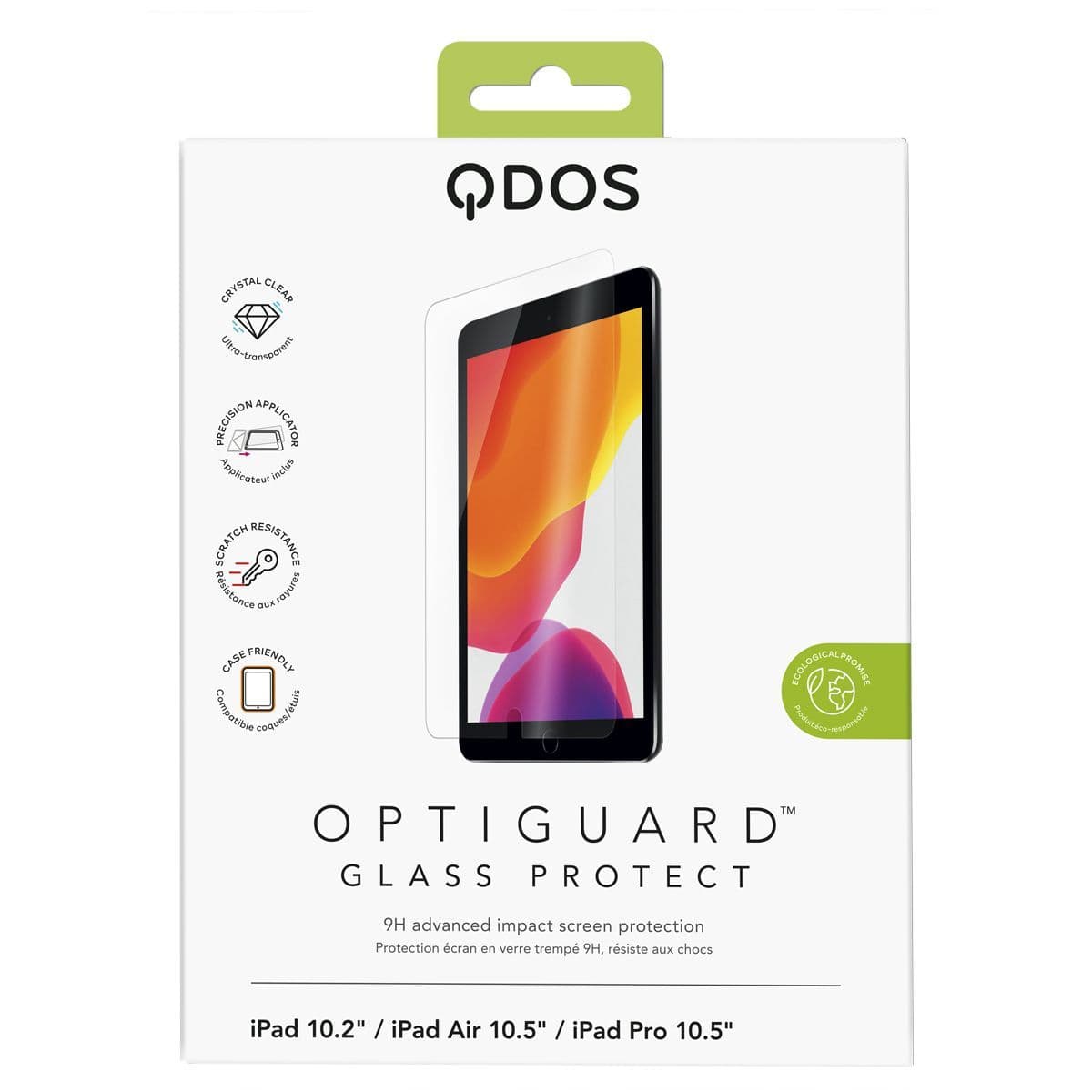 QDOS OptiGuard Glass Protect  (for iPad 10.2'' /Air 10.5''/Pro 10.5'')