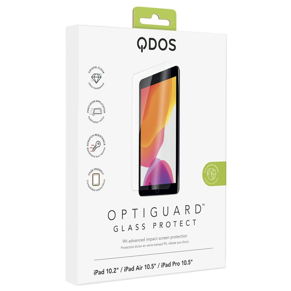 QDOS OptiGuard Glass Protect  (for iPad 10.2'' /Air 10.5''/Pro 10.5'')