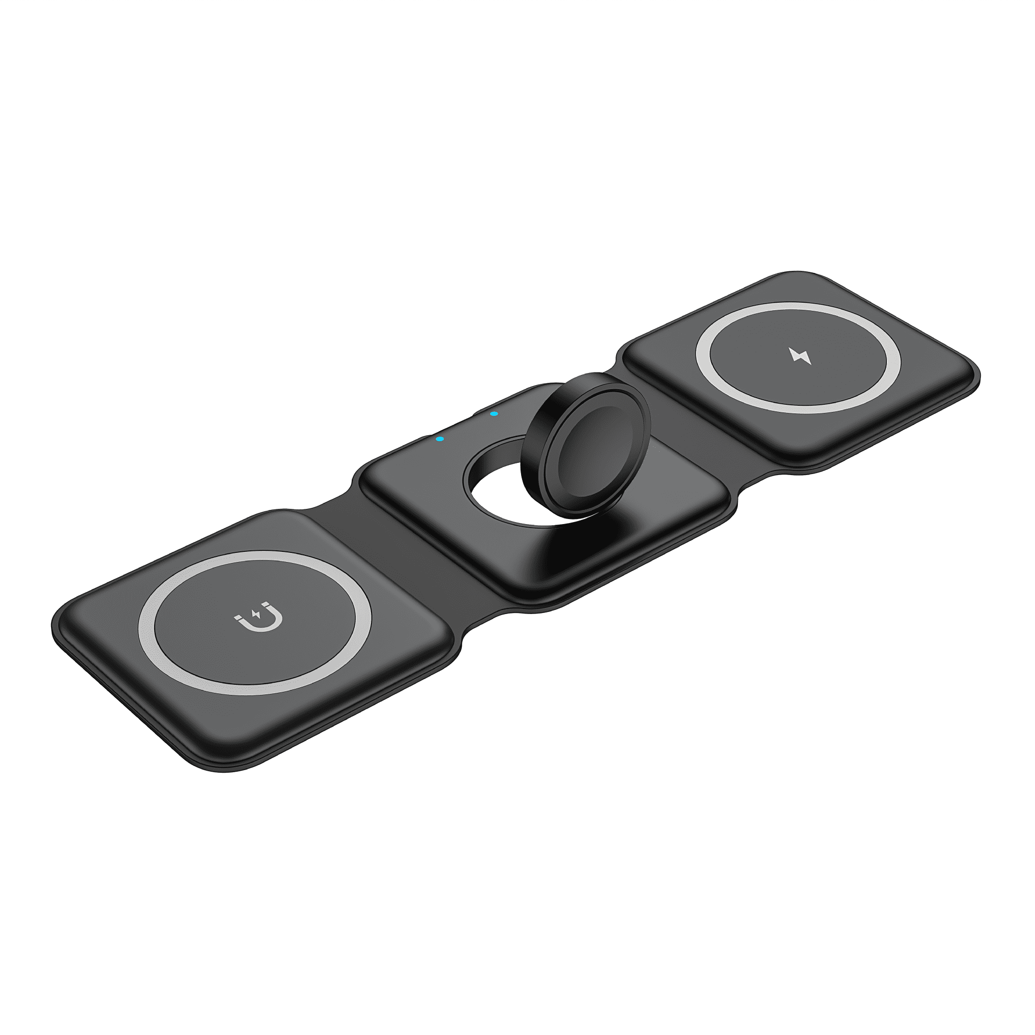 QDOS POWERMAG 3-in-1 Wireless Charger - Black