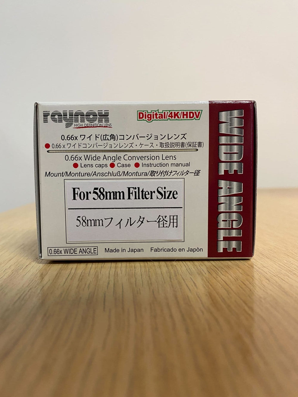 Raynox HD-6600 Pro 55mm 0.66x Wide Angle Lens