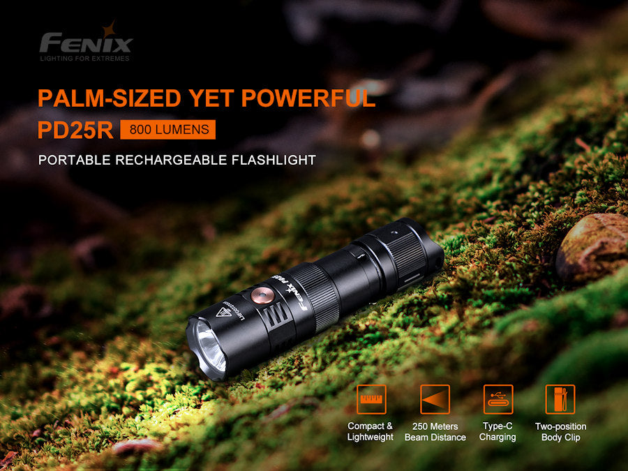 Fenix PD25R Black (Open Box)